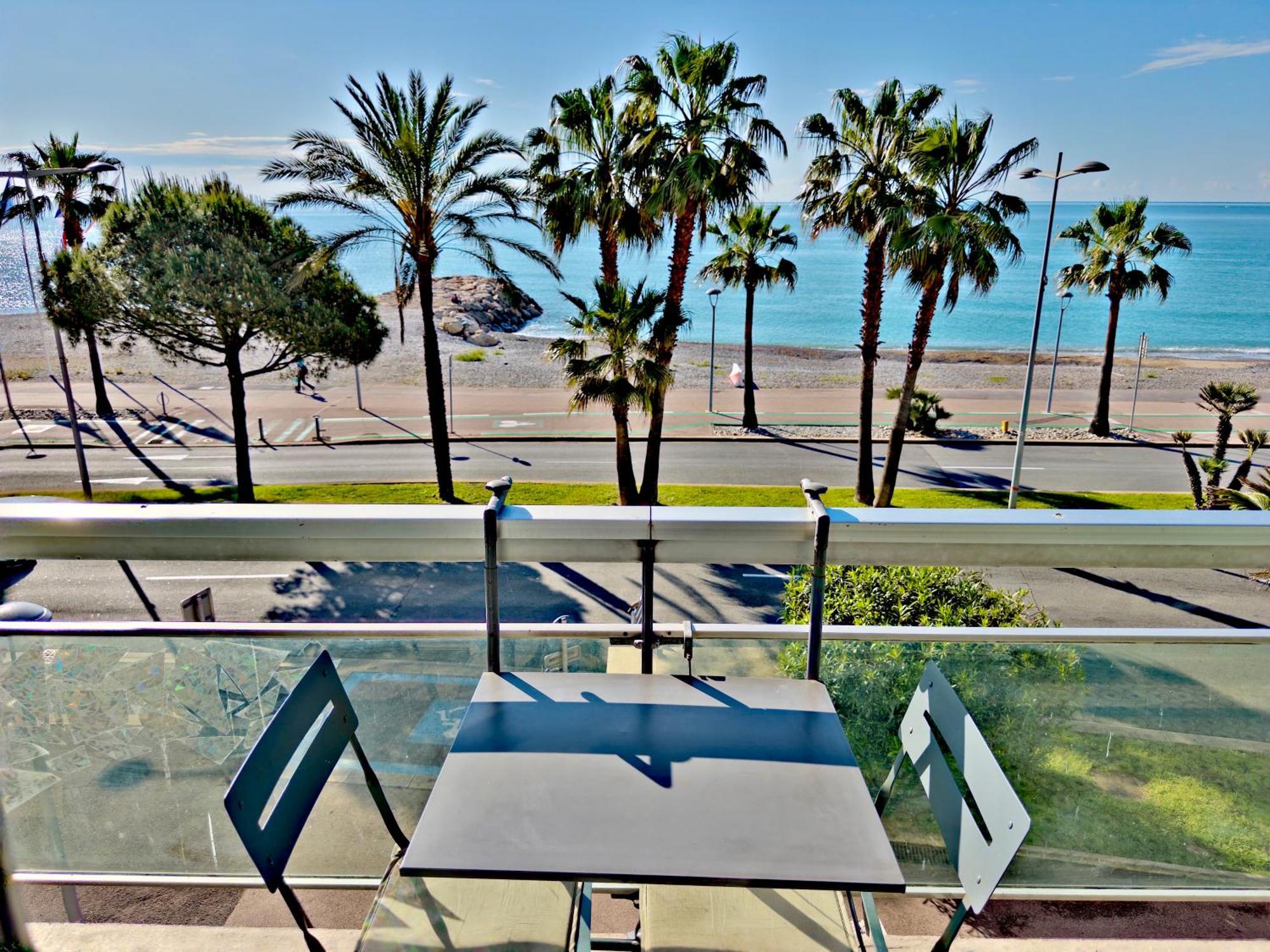 Panoramic Sea View Studio 24H Checkin Cagnes-sur-Mer Luaran gambar