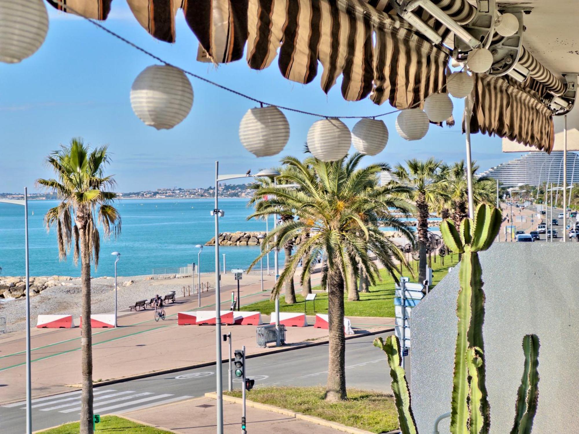 Panoramic Sea View Studio 24H Checkin Cagnes-sur-Mer Luaran gambar
