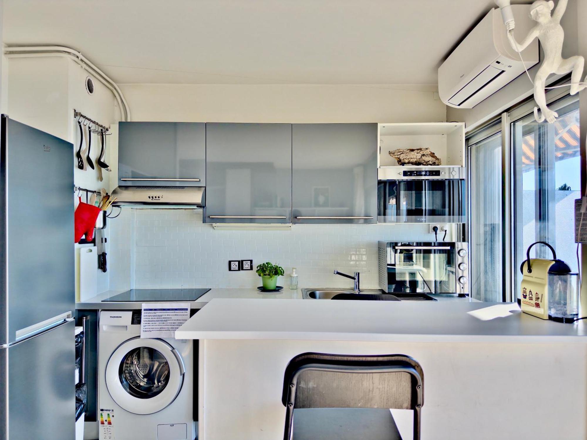 Panoramic Sea View Studio 24H Checkin Cagnes-sur-Mer Luaran gambar